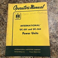 Motor de irrigação de unidades de potência International Harvester Operator Manual UC221 UC263 comprar usado  Enviando para Brazil