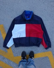 Jaqueta reversível vintage Tommy Hilfiger bandeira grande comprar usado  Enviando para Brazil