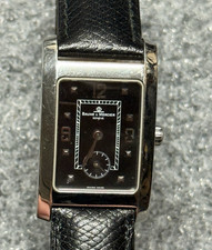 Relógio Baume & Mercier couro preto Geneve Hampton aço inoxidável MV045063 comprar usado  Enviando para Brazil