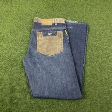 Jeans masculino Armani cintura azul 34 perna interna 32 lavagem clássica reta comprar usado  Enviando para Brazil