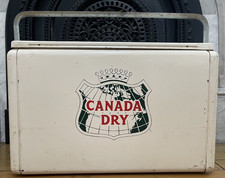 RARO VINTAGE 1950 CANADÁ DRY GINGER ALE REFRIGERANTE POP COOLER BRANCO, usado comprar usado  Enviando para Brazil
