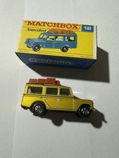 Matchbox Superfast MB-12 Land Rover Safari Transitional com caixa F rara comprar usado  Enviando para Brazil