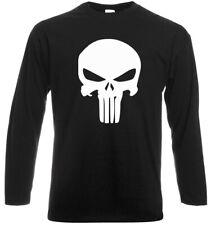 Camiseta The Punisher manga longa masculina engraçada punk caveira rosto herói Marvel comprar usado  Enviando para Brazil