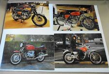 70s motorcycle postcards usato  Venegono Superiore
