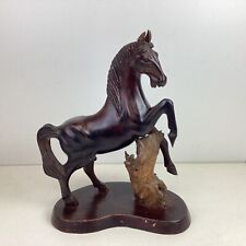 Estatua de caballo semental de madera tallada grande de colección (42 cm de altura) (C4) S#535 segunda mano  Embacar hacia Argentina