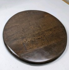Assento de madeira maciça recuperado contornado substituição para banquinho assento de cadeira redondo 14", usado comprar usado  Enviando para Brazil