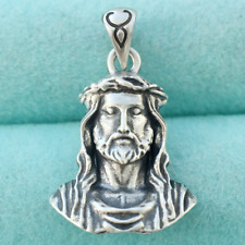 Pingente pingente de prata esterlina 925 Jesus Cristo cristianismo cristão religioso comprar usado  Enviando para Brazil