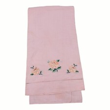 Vintage Floral Embroidered Linen Dish Towel 12 X 19" Pale Pink Cottage Core, usado comprar usado Vintage Floral Embroidered Linen Dish Towel 12 X 19" Pale Pink Cottage Core, usado comprar usado  Enviando para Brazil