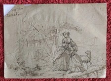 Dessin ancien encre d'occasion  Lyon II