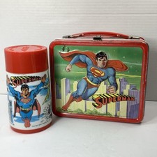 Vintage superman lunchbox for sale  Sussex
