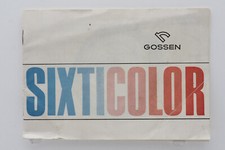 Gossen sixticolor anleitung gebraucht kaufen  Esslingen am Neckar