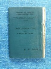Carta circolazione auto usato  Roe Volciano