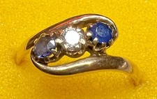 Saphire diamant ring gebraucht kaufen  Lübben (Spreewald)