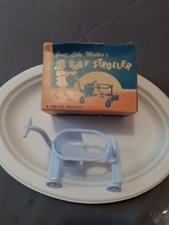 Carrinho de bebê azul vintage dos anos 1960 brinquedo - Produto Jeryco para boneca 4" comprar usado  Enviando para Brazil