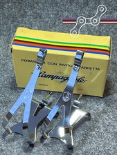 Gaiolas NOS tamanho L Campagnolo #0990/05 novo disco aço cromado pedal biqueira clipes comprar usado  Enviando para Brazil