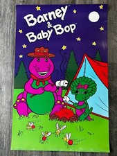 Usado, Pôster vintage BARNEY & BABY BOP fogueira dinossauro roxo 1993 quarto infantil comprar usado  Enviando para Brazil