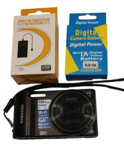 Câmera Digital Compacta Samsung WB150F Preta Zoom Óptico 18x comprar usado  Enviando para Brazil