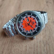 Raro ORIENT King Diver Japão relógio mecânico automático mergulho mostrador laranja comprar usado  Enviando para Brazil
