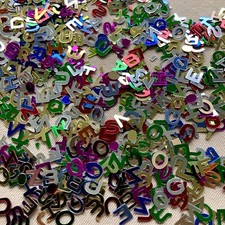 Alphabet foil confetti for sale  FLINT