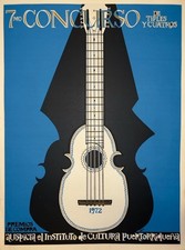 Jose Rosa, 7mo Concurso de Tiples y Cuatros (Azul) - Vintage 1972 Porto-riquenho comprar usado Jose Rosa, 7mo Concurso de Tiples y Cuatros (Azul) - Vintage 1972 Porto-riquenho comprar usado  Enviando para Brazil