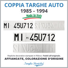 Coppia targhe auto usato  Albano Laziale