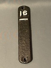 Caja de señal ferroviaria LNWR Londres y noroeste placa de palanca hierro fundido " 16 / " segunda mano  Embacar hacia Mexico