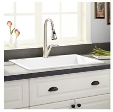 Usado, hardware de assinatura Holcomb drop-in granito composto nk - branco nuvem comprar usado  Enviando para Brazil