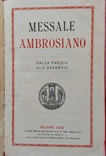 Messale ambrosiano missale usato  Brembate
