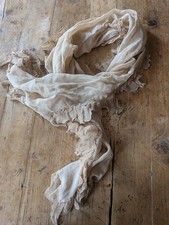 Stola Sciarpa Foulard In Voile Di Seta Color Cipria Beige Carne comprar usado  Enviando para Brazil