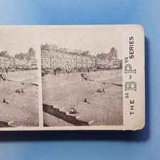 Usado, Hastings Stereoview 3D C1900 The Seafront & Seawall In Victorian Times Sussex comprar usado  Enviando para Brazil