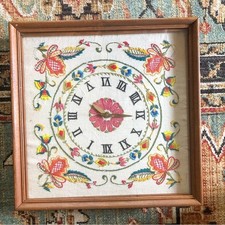 Vintage floral crewel for sale  Aberdeen