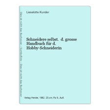 Schneidere grosse handbuch gebraucht kaufen  Buttenwiesen