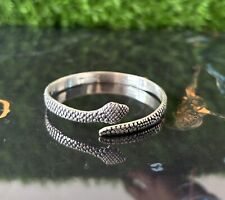Bracelete de punho de cobra feito à mão prata esterlina 925 pulseiras prata (ajustável) A 11, usado comprar usado  Enviando para Brazil