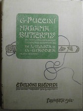 Carlo Carignani, Madama Butterfly Tragedia Giapponese di L. Lilica e G. Giacosa. comprar usado  Enviando para Brazil