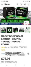 Fulbat gel upgrade for sale  TORQUAY