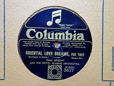 PAUL SPECHT - Oriental Love Dreams / Bagdad 78 rpm disc (A++) comprar usado  Enviando para Brazil