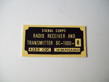 Militaria ww2 signal d'occasion  Nogent-sur-Seine
