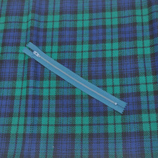 Vintage tartan fabric for sale  TELFORD