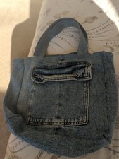 Denim handbag for sale  CREWE