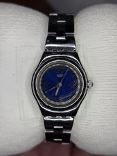 Relógio feminino Swatch Irony aço inoxidável mostrador azul, fabricado na Suíça, quartzo vintage, usado comprar usado Relógio feminino Swatch Irony aço inoxidável mostrador azul, fabricado na Suíça, quartzo vintage, usado comprar usado  Enviando para Brazil