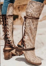 Novo Freebird por Steven Feminino Bege Cobra Multi Botas Tamanho 9 comprar usado  Enviando para Brazil