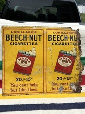 2 cigarros antigos raros vintage da década de 1920 porca de faia Federal Tin Co litografia placa sem cortes 💥 comprar usado  Enviando para Brazil