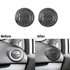 Usado, 2 peças acabamento interno de tampa de ventilação lateral de fibra de carbono para Ford Fiesta 2011-2015 comprar usado  Enviando para Brazil