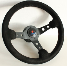 Volante serve para SUZUKI SAMURAI Sidekick couro camurça prato fundo comprar usado  Enviando para Brazil