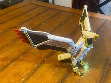 1995 Bandai Mighty Morphin Power Rangers White Ranger's Deluxe Falconzord Leia!! comprar usado  Enviando para Brazil