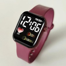 Smartwatch eletrônico LED display digital impermeável esporte fitness LED comprar usado  Enviando para Brazil