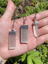 Crystal pendant necklace for sale  Wood River