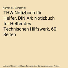 Thw notizbuch helfer gebraucht kaufen  Trebbin