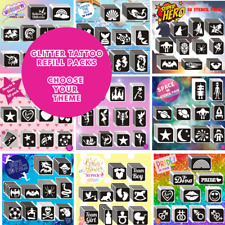 Glitter tattoo stencils for sale  BRIDGEND