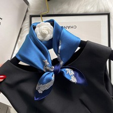 Usado, Cachecol 100% seda amoreira colorido pequeno pescoço quadrado lenços, festa de casamento comprar usado  Enviando para Brazil